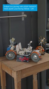 Prepare to walk in the footsteps of astronauts as you build a remarkable tribute to the Apollo 17 mission. Assemble the many features of the LRV and imagine what it would have been like to complete moonwalks, collect lunar samples and use scientific instruments on the Moon’s surface. In addition to the main rover, this set comes with 3 displayable equipment sets to attach to the rover. #ToysRUs #ToysRUsPH #LEGO | Toys"R"Us Philippines