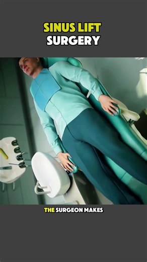 Sinus lift surgery procedure 3d Animation