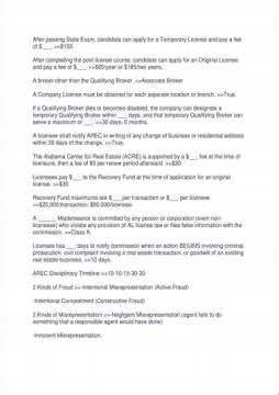 Alabama Real Estate License Exam Questions Correct Answers Graded A