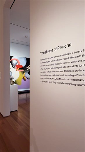 Jimbo visits the House of Pikachu. Questions were raised. ⚡️🐭 #stopmotion #miniatureworld #artmuseum #whimsical #pokémoninspired