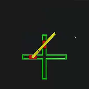 Scotch Yoke Mechanism | Double Slider Chain | Inversion#2