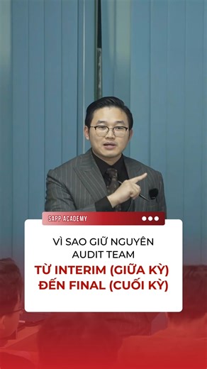 Interim Audit: Định Hình Trọng Tâm Và Chiến lược Thu Thập Bằng Chứng Cho Toàn Bộ Final Audit >> Tìm hiểu khóa học AA/F8 ACCA tại SAPP: https://hubs.ly/Q040rpGk0 Nhiều học viên khi học môn AA/F8 nghe “Interim Audit” thường hình dung đây là một đợt kiểm toán giữa năm, làm một phần rồi sang cuối kỳ làm nốt. Trong thực tế, Interim là giai đoạn để Kiểm toán viên nắm bắt cơ chế vận hành của hệ thống, xác định các khu vực rủi ro trọng yếu và lựa chọn cách tiếp cận thu thập bằng chứng phù hợp. Qua đó, đ