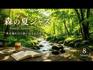 Summer Woodland Cafe Jazz | 8 Hours Relaxing Music for Work
