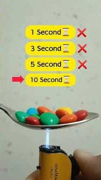 Smarties vs Lighter 🔥 | How Fast Do They Melt? #challenge #experiment