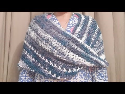 How to Crochet Mobius Wrap / Shawl - Easy tutorial for beginners