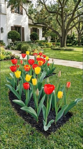 🌷 Tulip — Tulipa 🌸 A Stunning Eco Garden Hack for the Most Satisfying Spring Bloom!