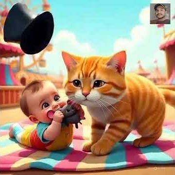 Orange Cat with cute baby enjoy 😂🤣😂🤣😎| Petit-worlds