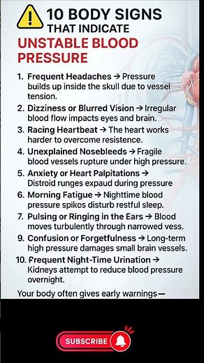 10 Body Reactions That Reveal Unstable Blood Pressure ⚠️ | Prime Wellness