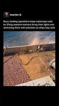 How the Coast Guard Plants a Giant Ocean Buoy… It’s Wild 🛟 #shorts