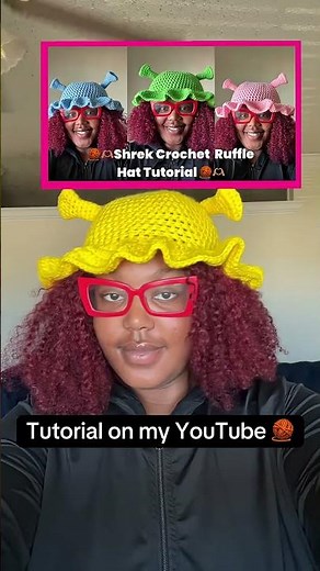 I love my Shrek hat . #heartstrangz #crochet #crochetshrek #shrekcrochet #hat