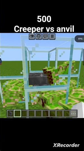500 creeper vs anvil Minecraft logic