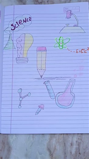 note book first page decoration 💝😎🔥