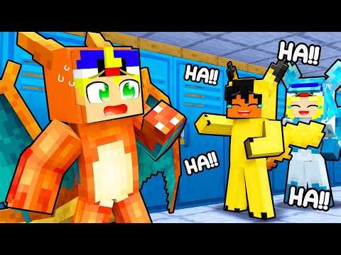 FIRST DAY OF SCHOOL as a POKÉMON in Minecraft