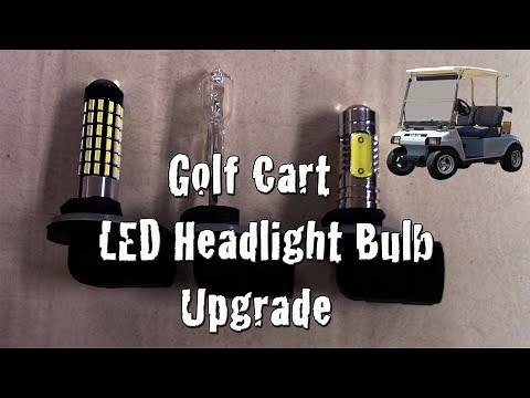 Golf Cart LED Headlight Bulb Upgrade Club Car DS EZGO TXT