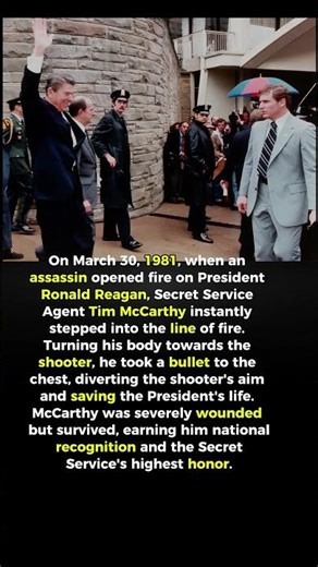 The Secret Service Agent Who Took a Bullet for President Reagan 🇺🇸❤️