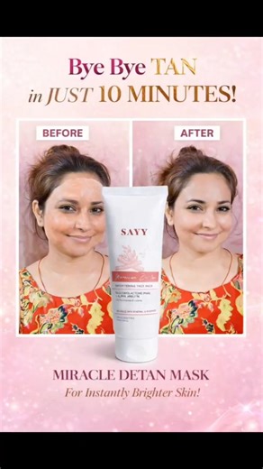 Sayy Moroccan Detan Face Mask Review🔥 Tanned skin ka Summer Saviour😱 #facemask #review #shorts #reel
