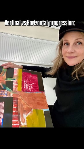 "Dwelling" mixed media collage. 18 x 24" An experimental exercise among my New Five artists-friends. Evolving over 5 separate sessions, during one year, now recently resolved. But the question of orientation remains: Vertical or Horizontal? Some things really can hang either way... #mixedmediaartistofinstagram #mjmixedmediaart #mixedmediacollageartist #mixedmediacollages | MJ Connors Davison - Mixed Media Artist