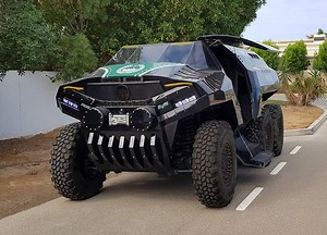 Devel Sixty 6x6 SUV smokes Mercedes-AMG GT in drag race