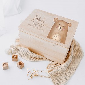 Erinnerungskiste, Erinnerungskiste Baby, Geschenk Geburt, Erinnerungsbox Baby, Taufgeschenk, Personalisiertes Geschenk Baby, Kiste Baby - Etsy.de