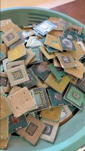 Recovering Pure Gold from 2 Kg of Laptop CPUs — Full Step-by-Step Process!” #goldextraction