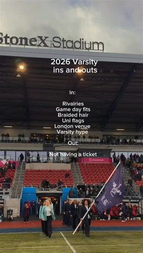 Your sign to buy a Varsity ticket for 28 February at StoneX Stadium 📍🔥 | The Varsity Matches