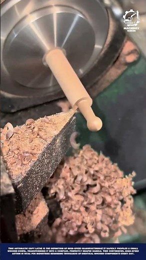 Automatic Copy Lathe - High-Speed Shaping of Wooden Handles for Mass Production