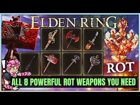 ALL 8 RARE Secretly POWERFUL Scarlet Rot Weapons You Missed in Elden Ring - Best Weapon Location!