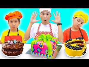 Cake Barking Challenge: Annie & Sammy with Fun Adventure - Videos For Kids