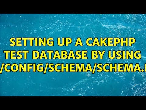 Setting up a CakePHP test database by using app/Config/Schema/schema.php (2 Solutions!!)