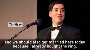 15K views · 42 reactions | Comedians Tim Gray and Dana Smith figured the best way to settle their opposing views on whether or not they should get married was to debate this on CBC Radio’s The Debaters. They also decided that if Tim (arguing for marriage) won, they would get married on stage right after the show! www.cbc.ca/1.4648978 | CBC's The Debaters | Facebook