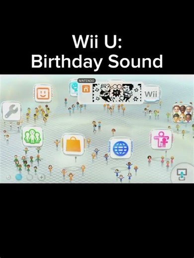Wii U Birthday - System Menu Screen #shorts #birthday #wiiu
