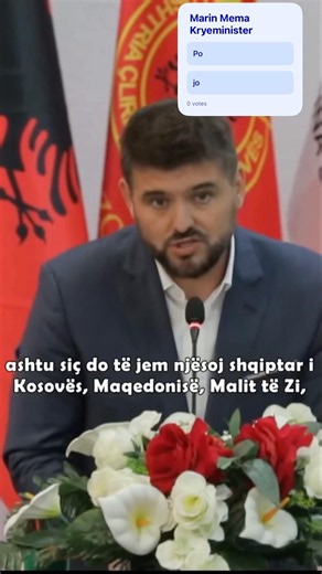 Marin Mema Kryeminister? #marinmema #tirane #protesta
