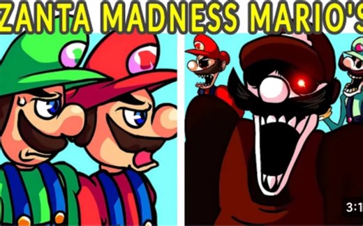 Friday Night Funkin' VS Zanta Madness VS Mario's madness V2 mix! (FNF MOD）
