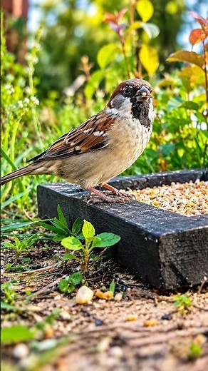 Morning Hunger Brings the Sparrows In 🐦🌾