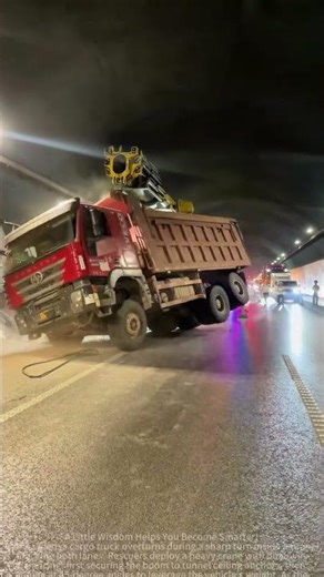 Tunnel Truck Rescue: The Battle Between Mechanical Power and Traffic Safety