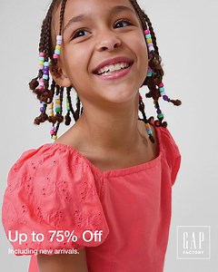 Shop the sale: 1000s of styles are up to 75% off — including spring new arrivals. | Gap Factory | Facebook