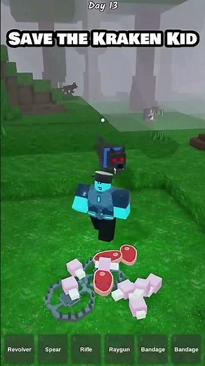 Save The Kraken Kid 🐙 99 Nights in The forest #99nightintheforest #roblox #shorts
