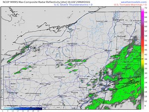 12:30pm Radar A quick look at the last hour radar loop, and you can see that FINALLY the back edge of the steady rain is moving through the Hudson Valley. We still have some scattered showers and drizzle to contend with over the next hour or two... but by early/mid afternoon we should se the precipitation taper off, leaving us with cloudy skies for the afternoon hours. An isolated ray or two of sunshine breaking through the afternoon clouds can't be ruled out... but by no means should you expect