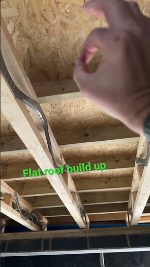 Flat roof build up explained.