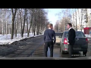 revenge road rage attack for cutting in front YouTube