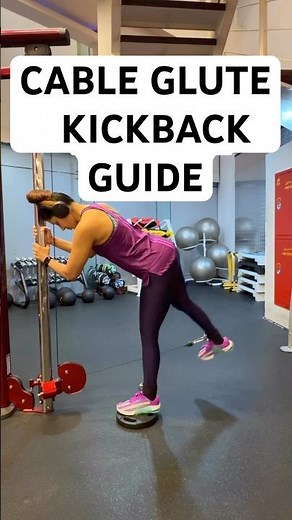 Want Bigger Glutes? 🍑🔥 Cable Kickback Tips for Strong, Sculpted Booty #glutes