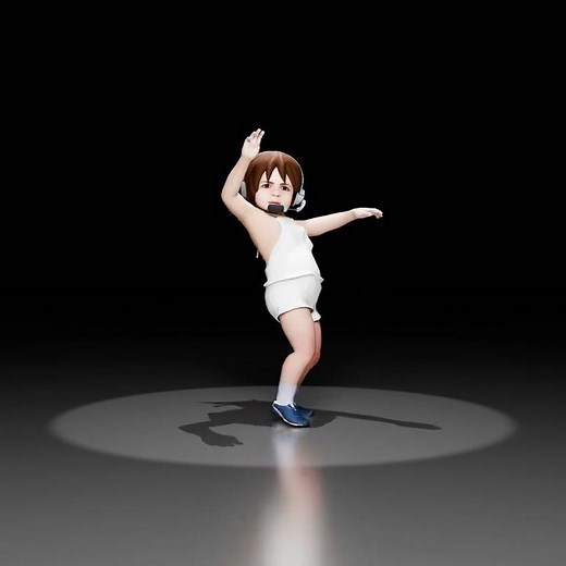 Cute Girl Vibes – 3D Animation in Blender ✨