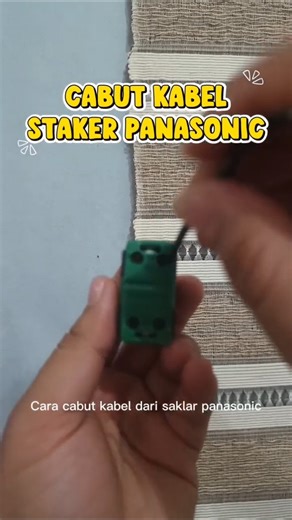 Cabut kabel pada saklar panasonic ✨ | 🔖 Save | 💬 Tanya | 🔁 Share #videotutorial #tipspraktis