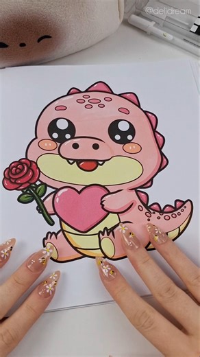 Valentine's Day Coloring💗 #art #shorts #asmrsounds