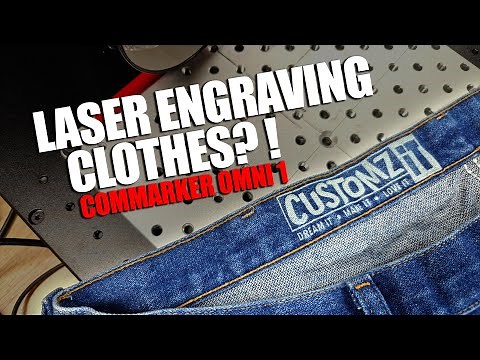 Laser Engraving on Clothes? UV Laser Tutorial - How to Laser Engrave Clothes - ComMarker Omni 1