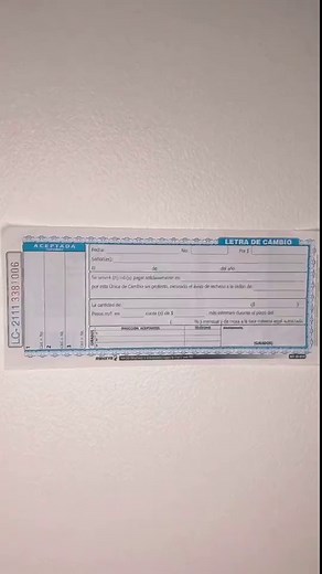 Cómo llenar una letra de cambio en un minuto