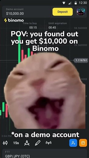 😎📊 Binomo practice mode hits different.