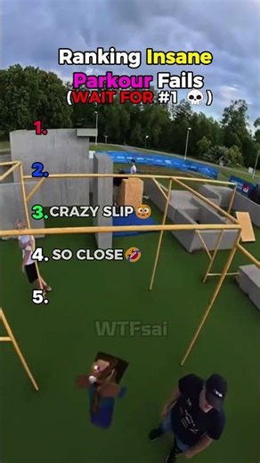 Ranking The Funniest Parkour Fails 😂 #parkour #fails #ranking