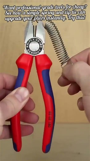 Easy DIY Self-Opening Pliers Hack! 🛠️⚡ #shortsfeed #tools #lifehacks