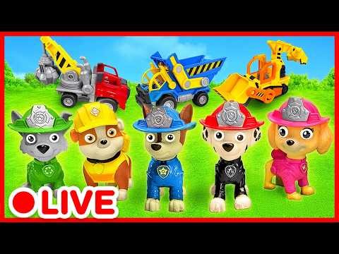 🔴 LIVE! Paw Patrol toy on a rescue mission! Kids cars 🚧 Cartoon for Kids | Kidibli